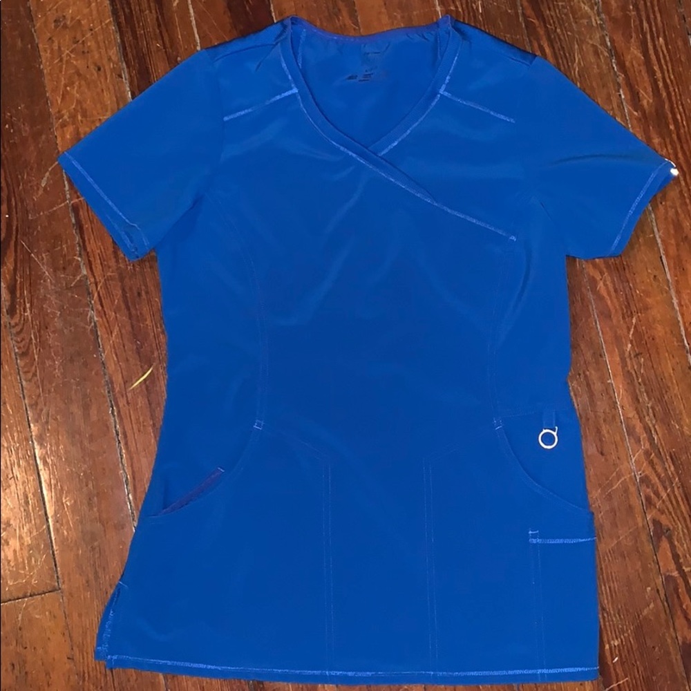 Cherokee Infiniti Scrub Top in Royal Blue